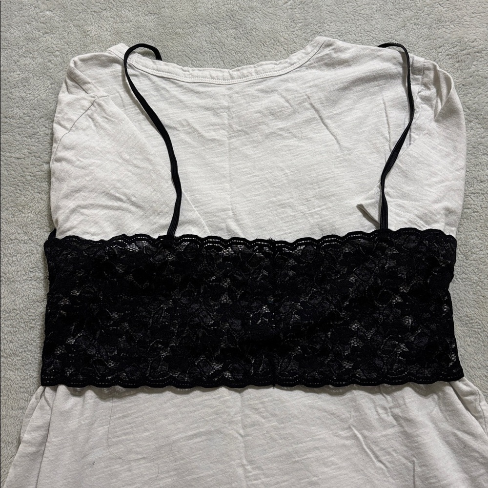 Vintage Black Lace Cami Bralette - Picture 2 of 3